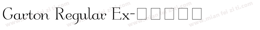 Garton Regular Ex字体转换